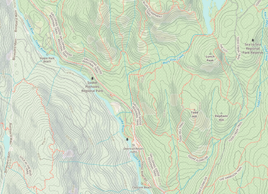Topo Trail Map